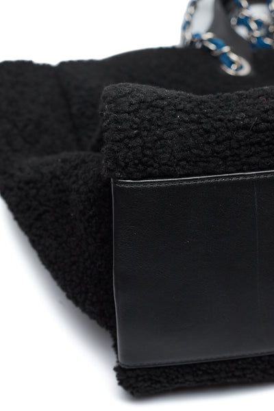 Chanel Black Shearling Large Deauville