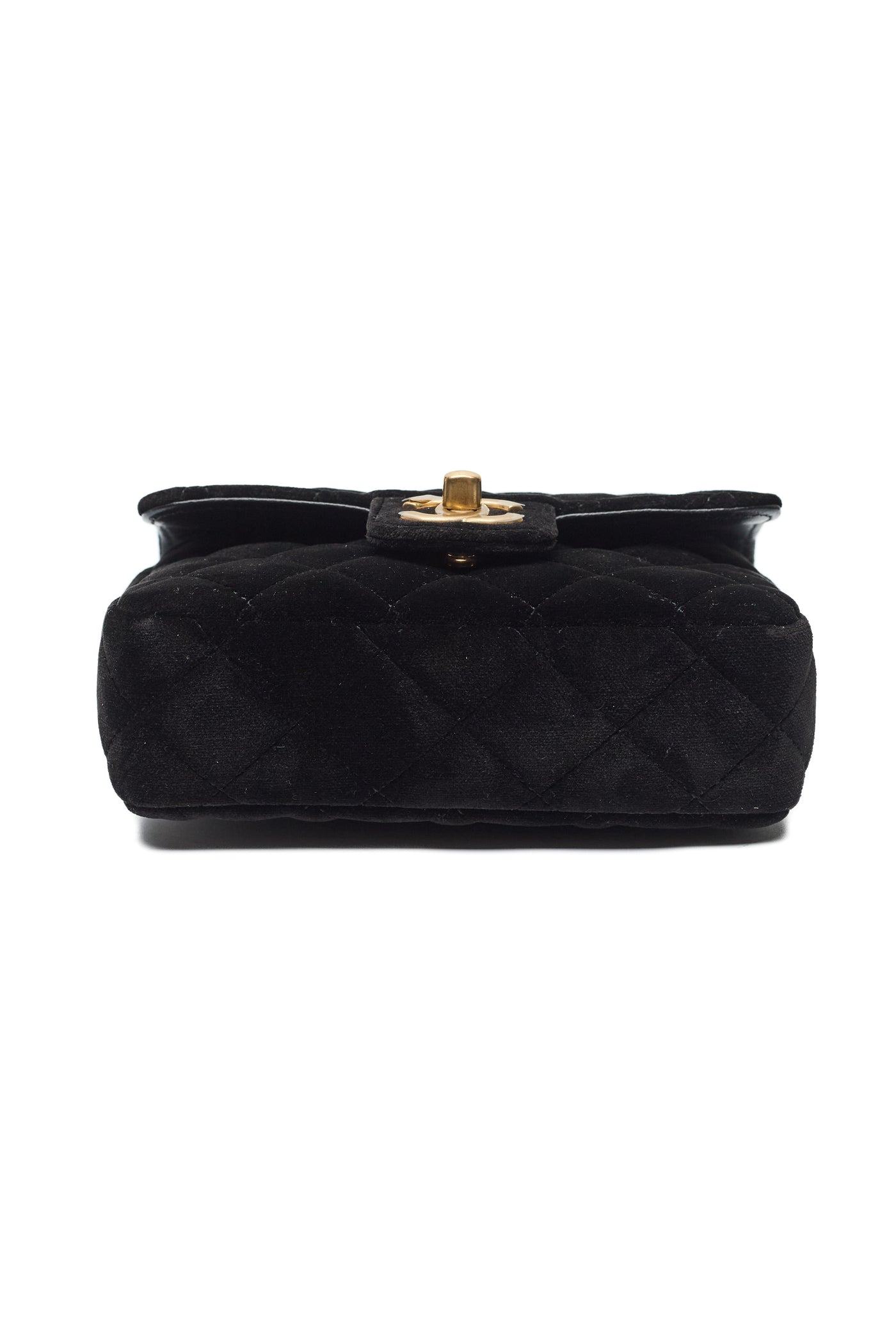 Chanel Double Chain Velvet Mini Flap Bag