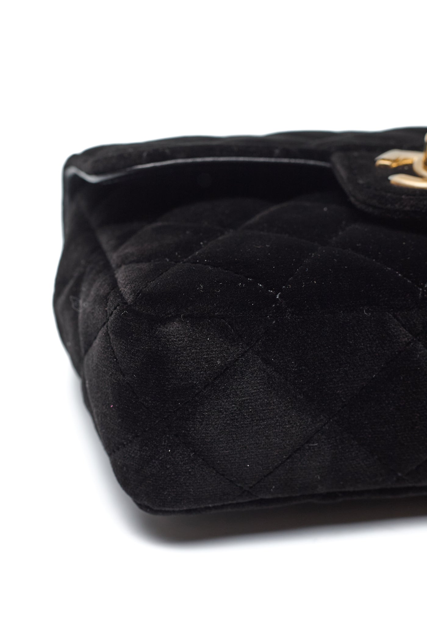 Chanel Double Chain Velvet Mini Flap Bag