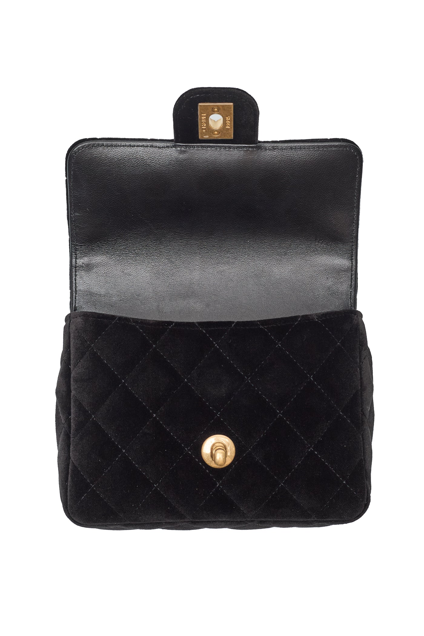 Chanel Double Chain Velvet Mini Flap Bag