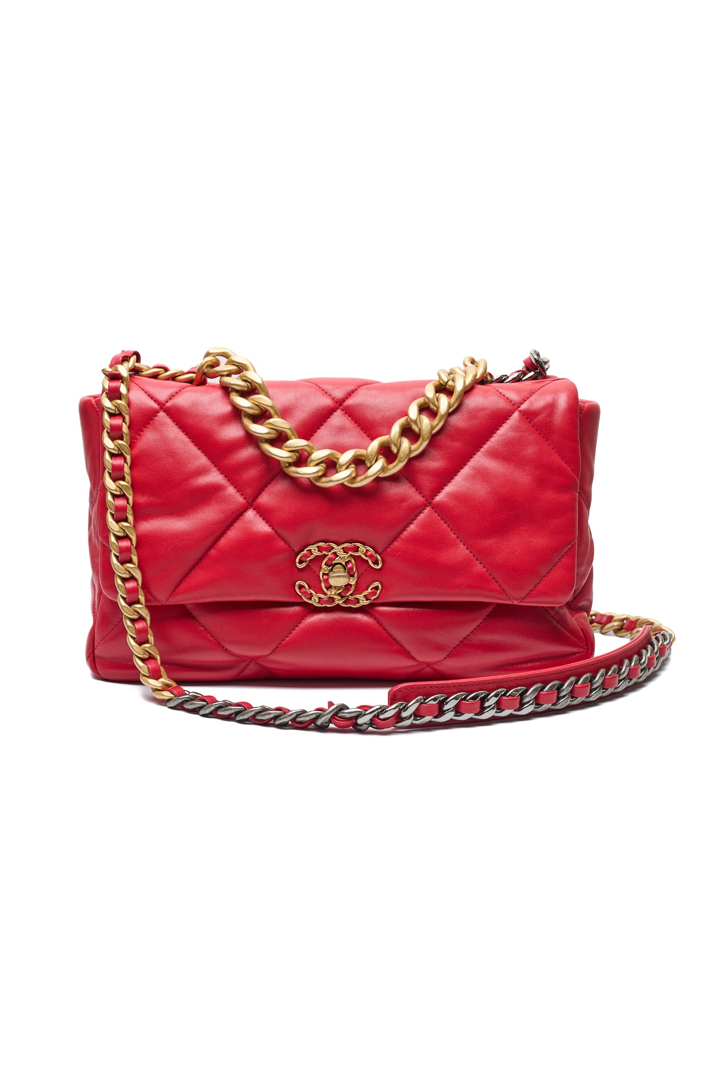 Chanel 19 Large Quilted Leather Flap Bag
