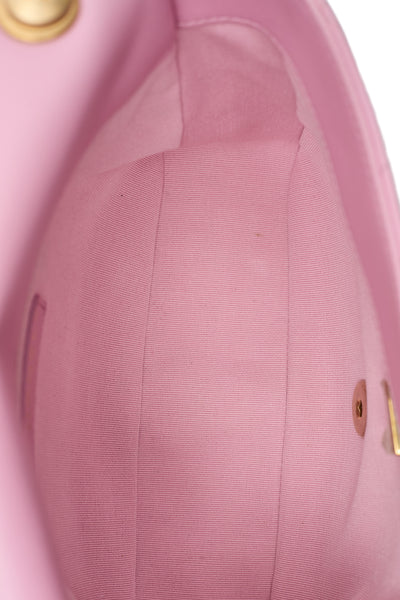 Chanel 2022 SS Runway Pink Lambskin Chunky Chain Flap Bag