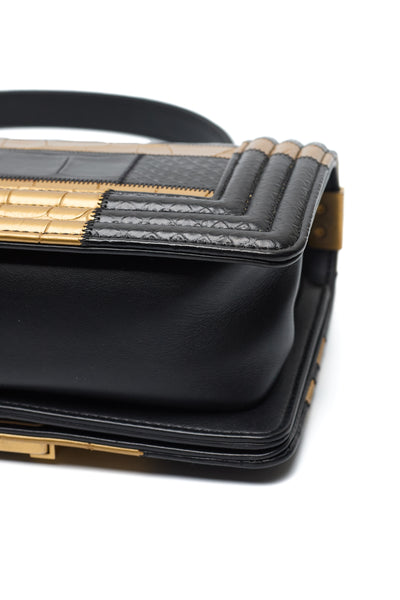 Chanel 2019 Pre-Fall Metier D'Arts Egyptian Collection Croc Embossed Small Boy Bag