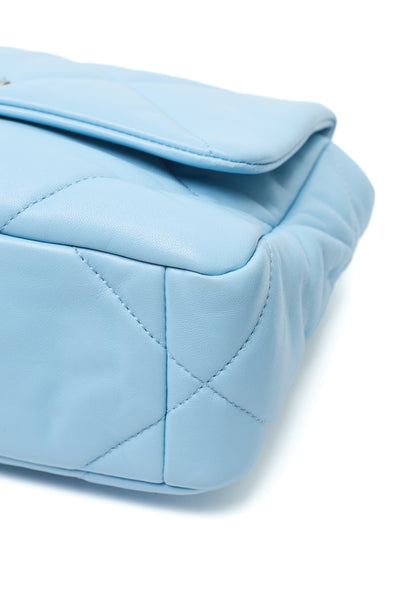 Chanel Pale Blue Goatskin Medium 19