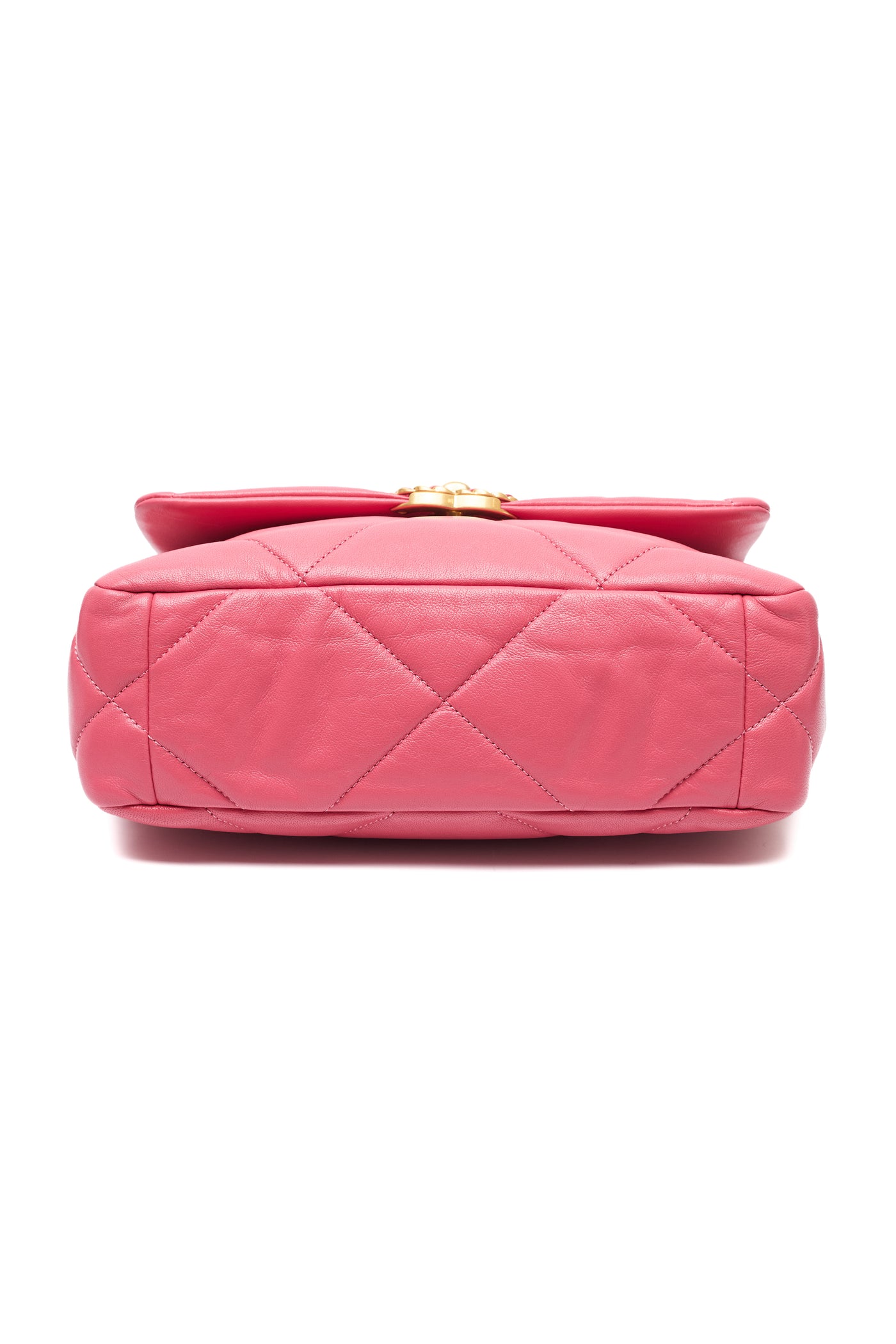 Chanel Pink Shiny Goatskin Medium 19