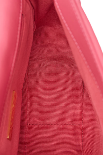 Chanel Pink Shiny Goatskin Medium 19