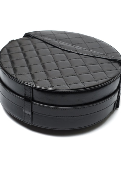 Chanel Round Medium Calfskin CC Flap Crossbody Bag