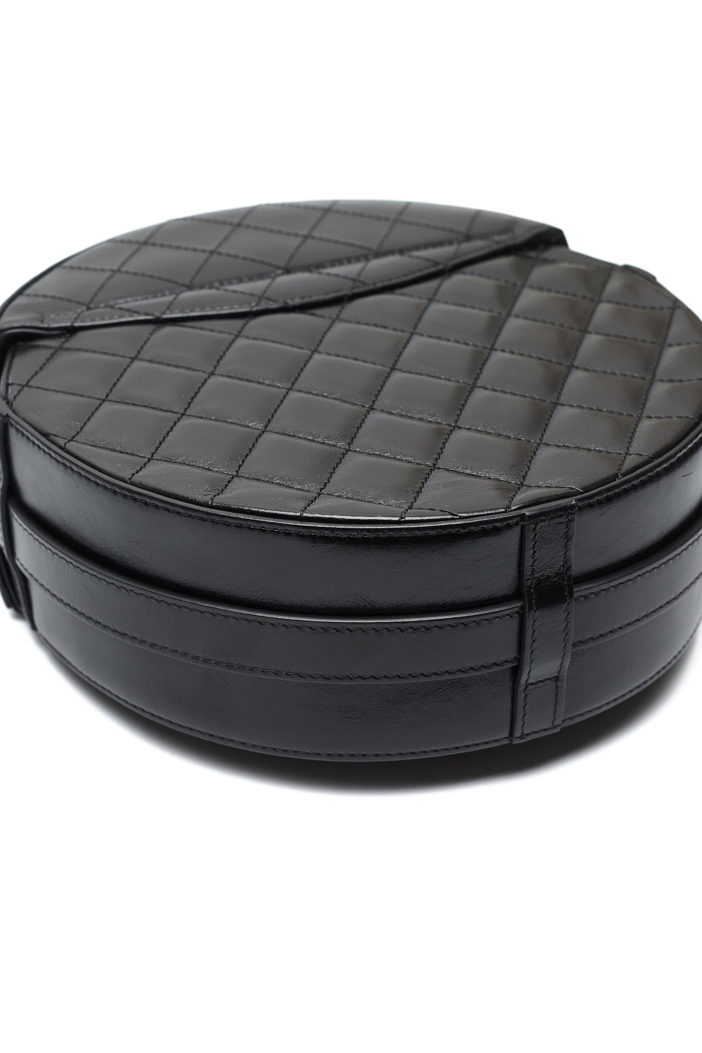 Chanel Round Medium Calfskin CC Flap Crossbody Bag