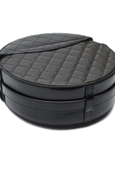 Chanel Round Medium Calfskin CC Flap Crossbody Bag