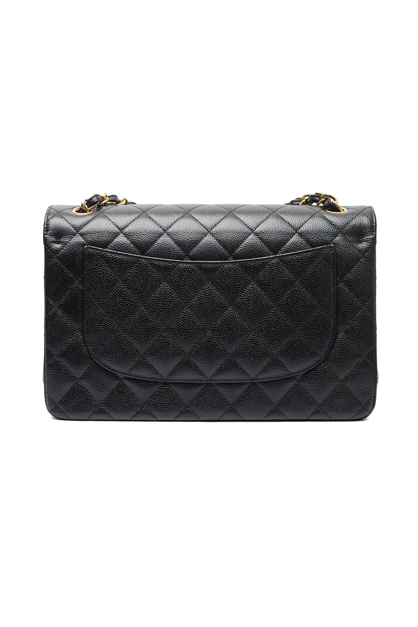 Chanel Black Caviar Jumbo Classic Double Flap