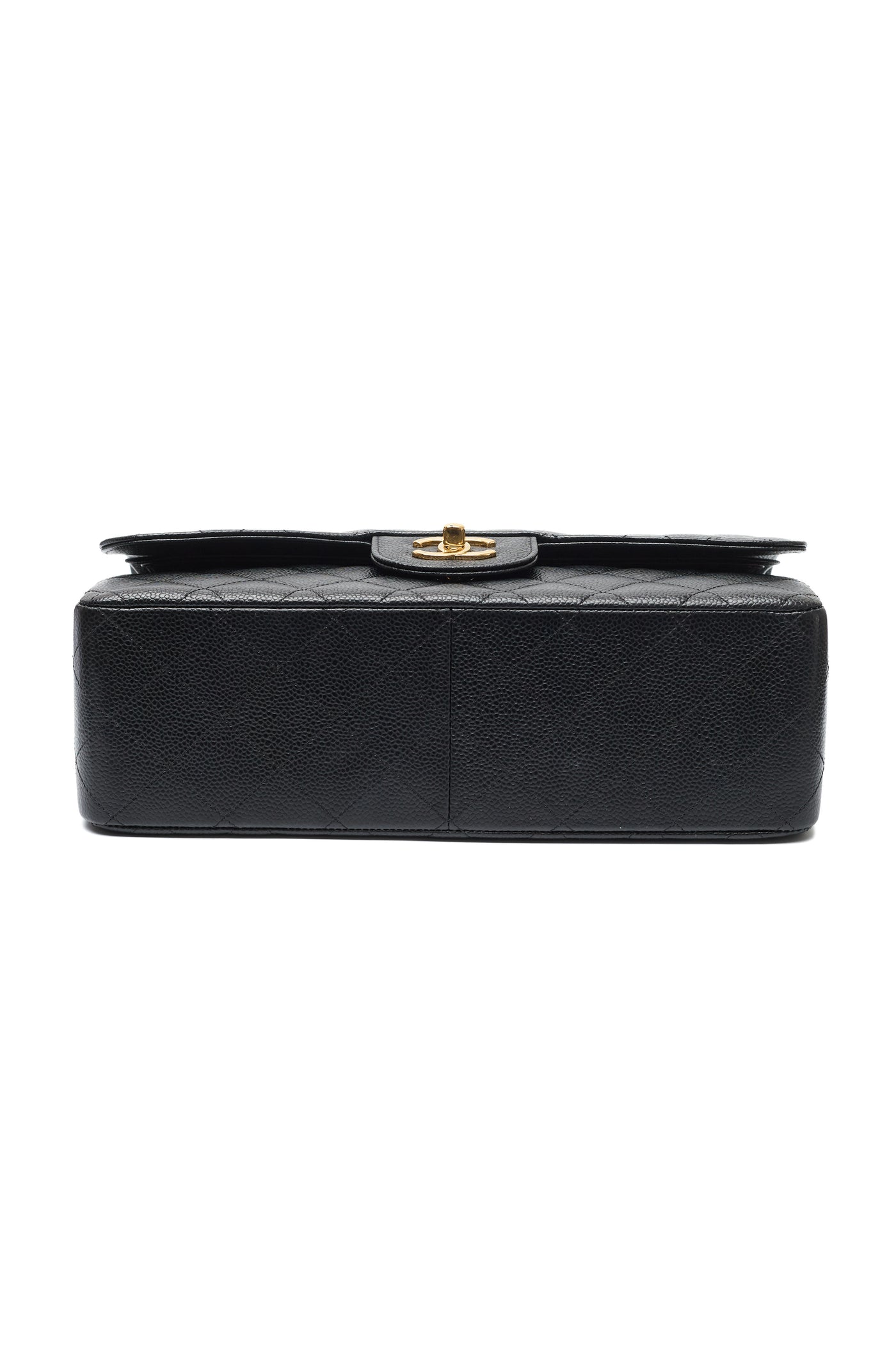 Chanel Black Caviar Jumbo Classic Double Flap