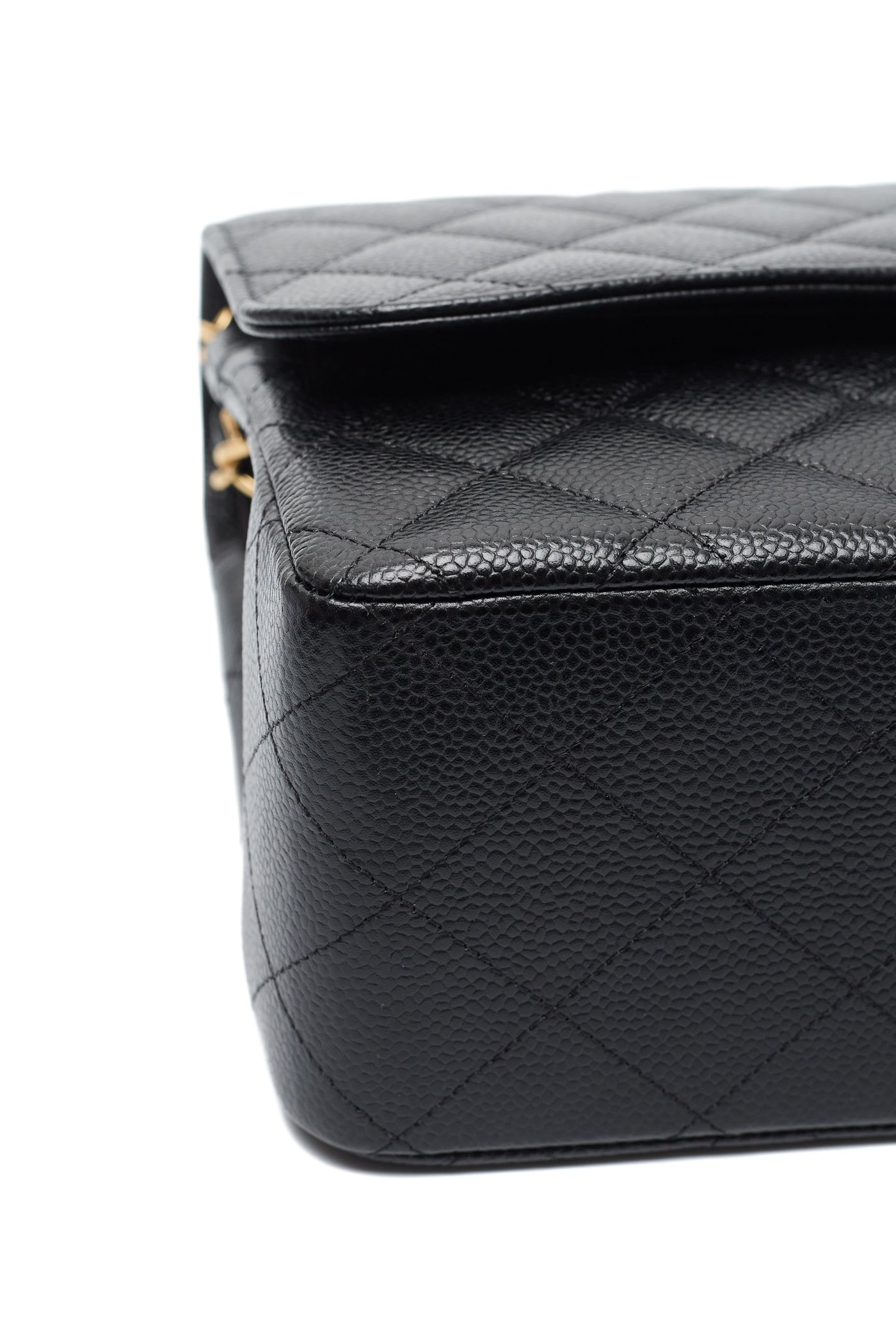 Chanel Black Caviar Jumbo Classic Double Flap