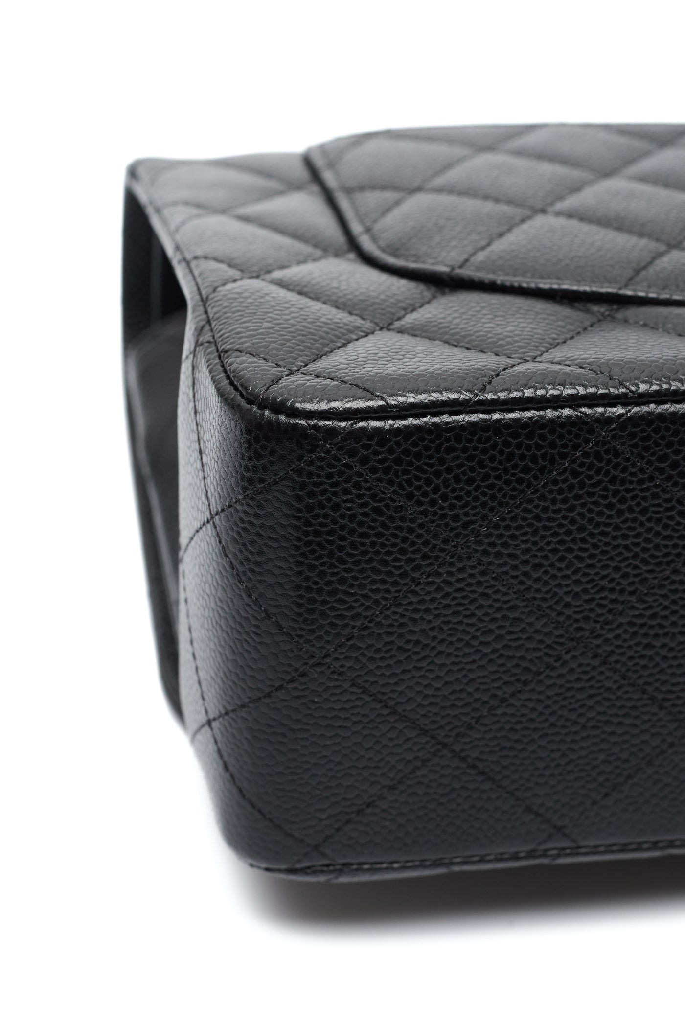 Chanel Black Caviar Jumbo Classic Double Flap