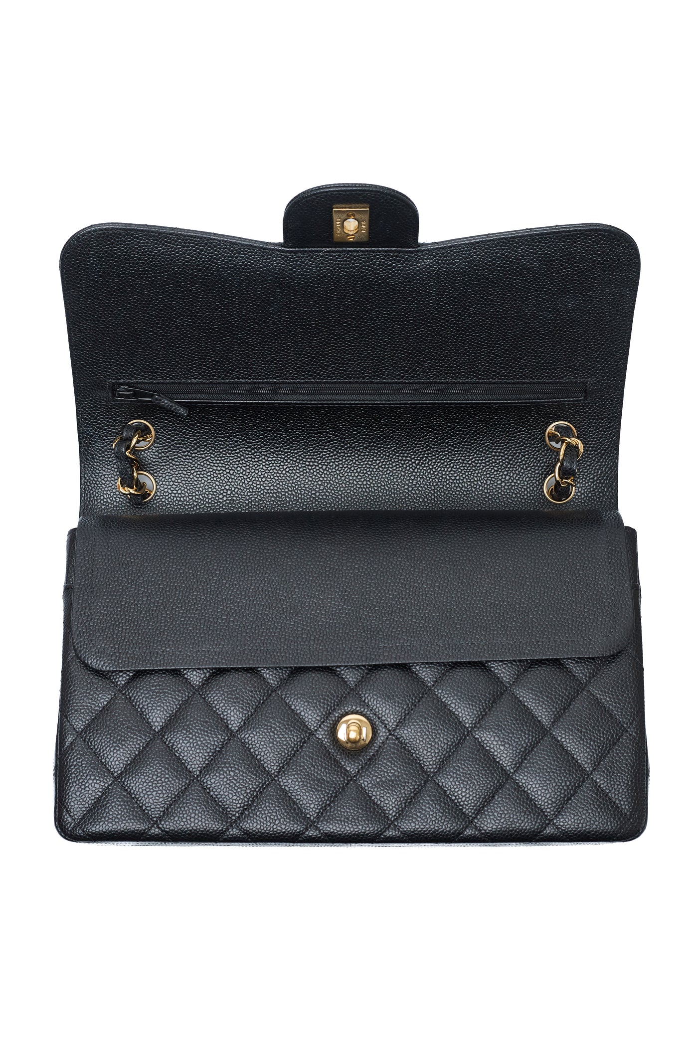 Chanel Black Caviar Jumbo Classic Double Flap