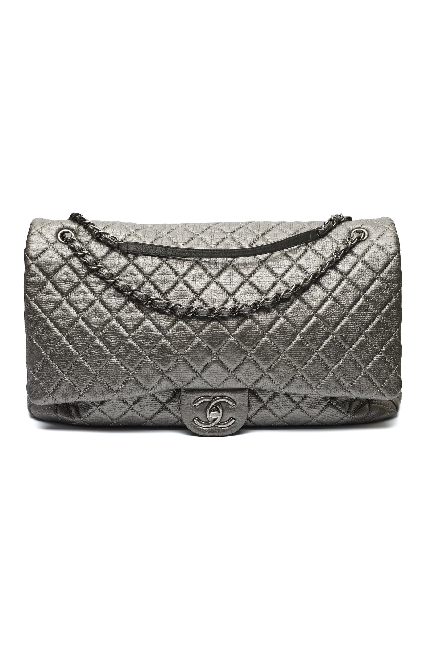 Chanel Airlines CC XXL Quilted Calfskin Single Flap Bag