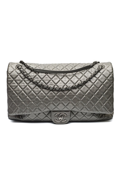 Chanel Airlines CC XXL Quilted Calfskin Single Flap Bag