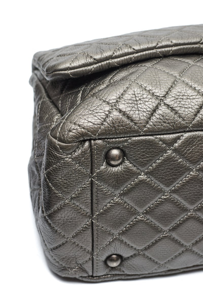 Chanel Airlines CC XXL Quilted Calfskin Single Flap Bag