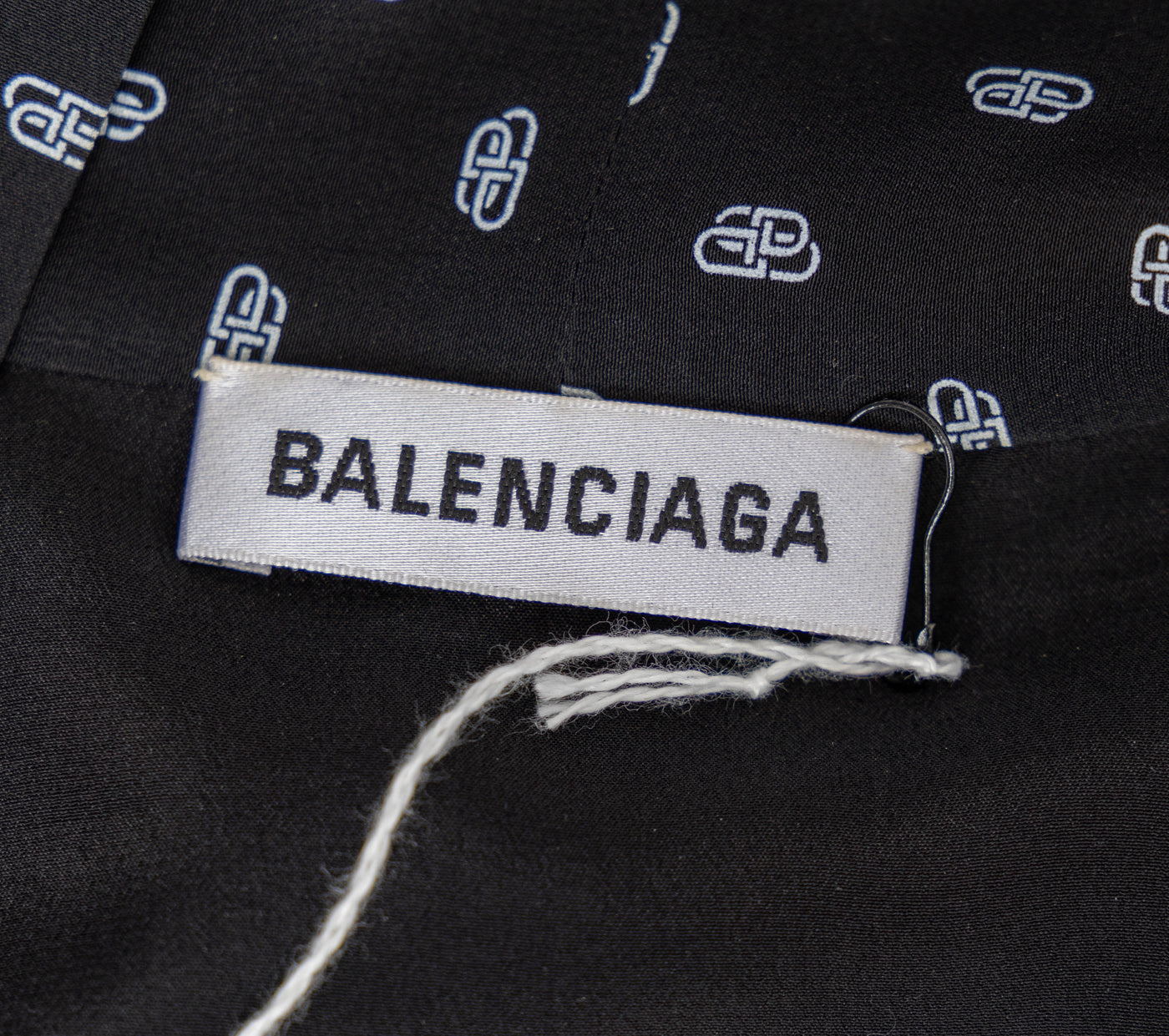 Balenciaga Black BB Monogram Print Oversized Mini Dress – Anthology of Style