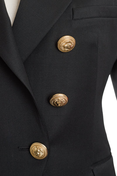 Balmain Black Wool Blazer