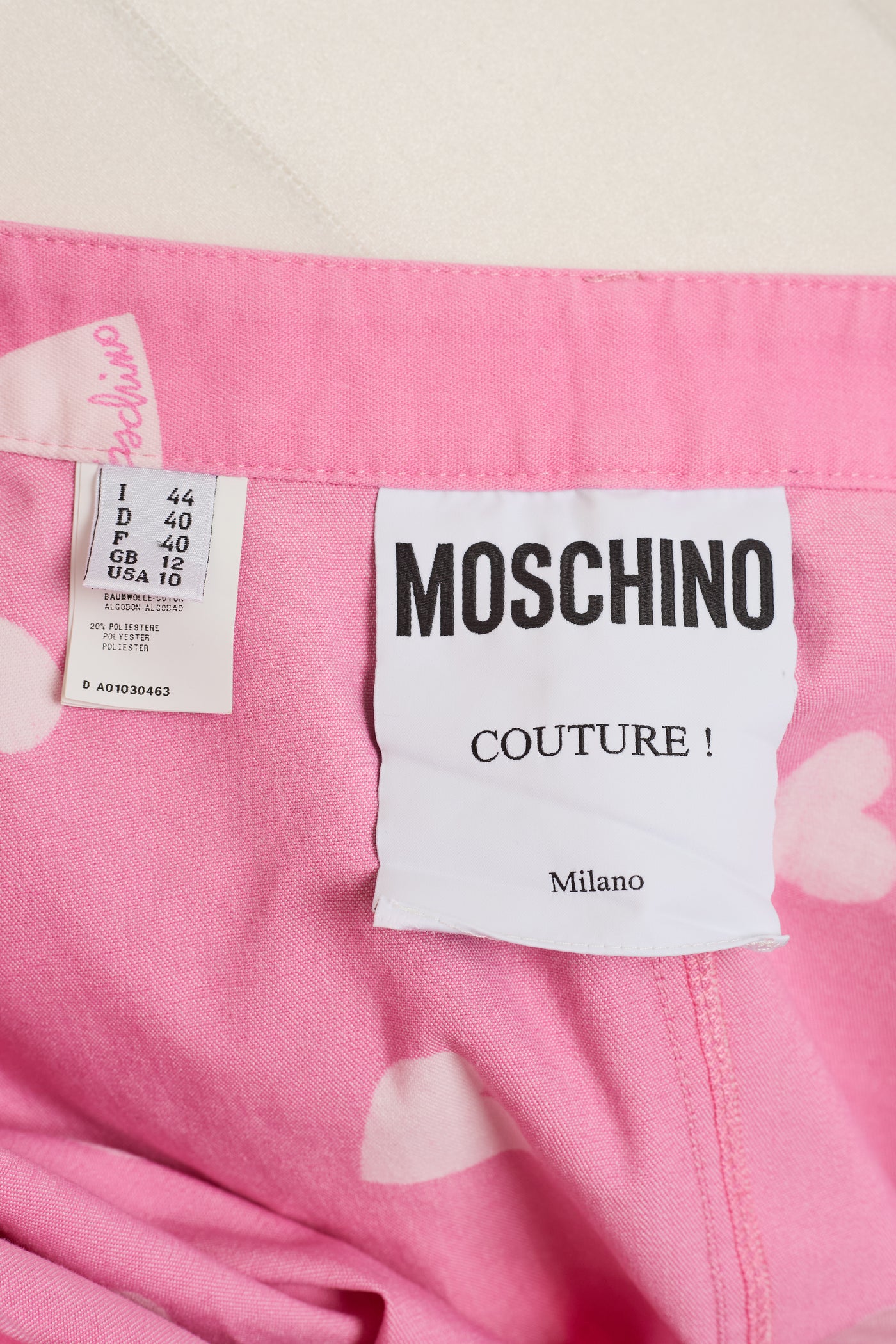 Moschino Couture Printed Skirt Set
