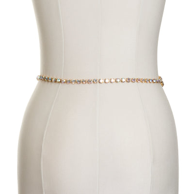 Chanel Vintage 1995 SS Runway Aurora Crystal CC Belt 97
