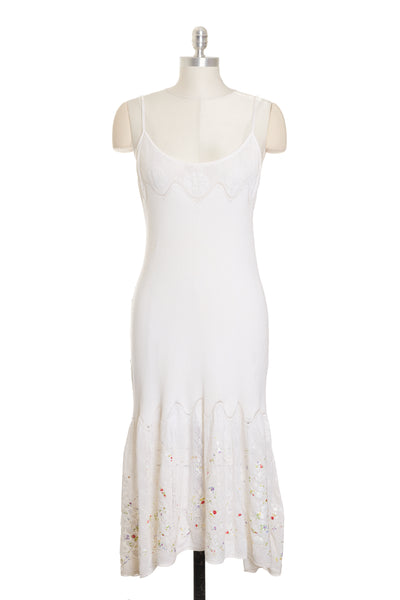 Chanel White Cotton Dress