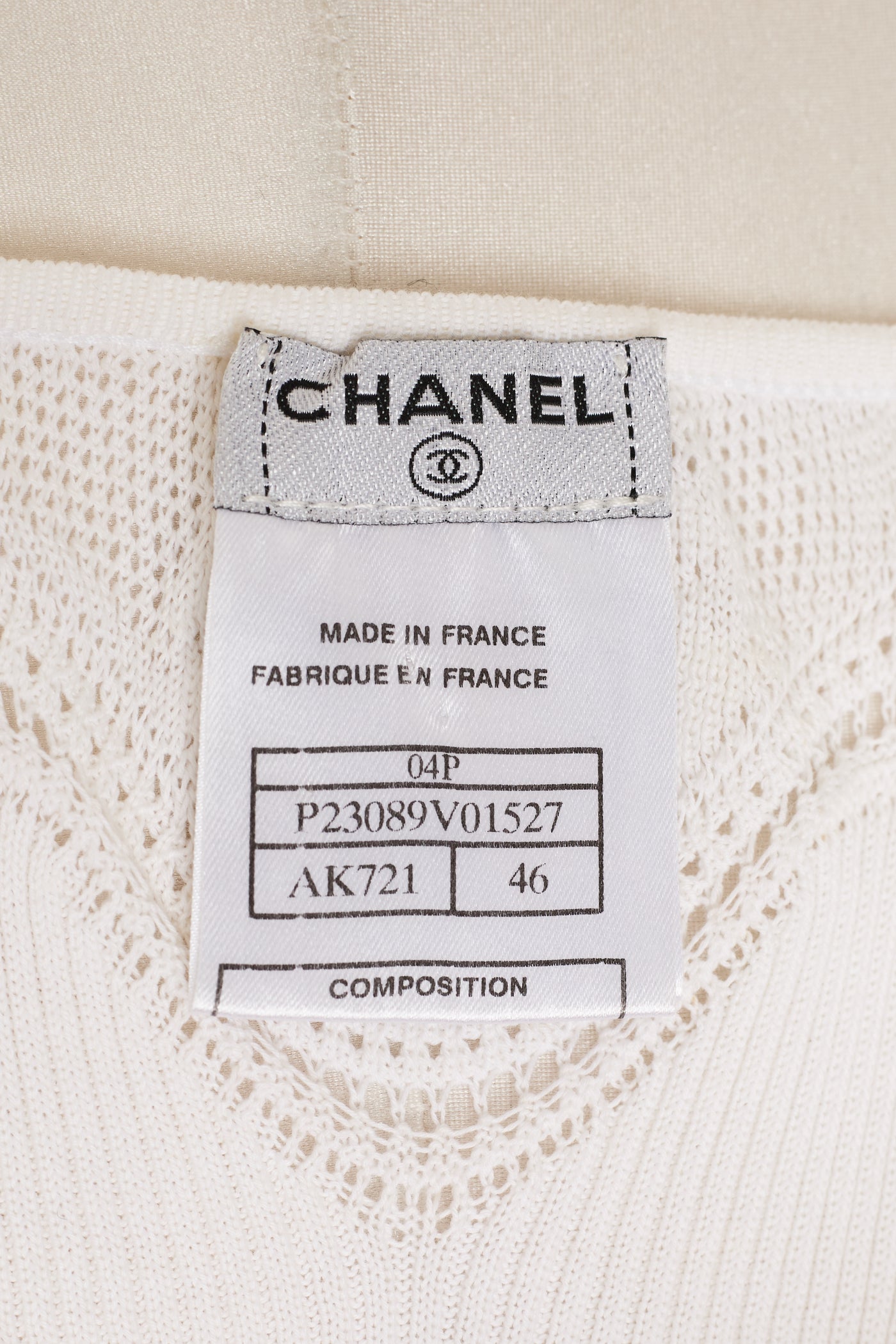 Chanel White Cotton Dress