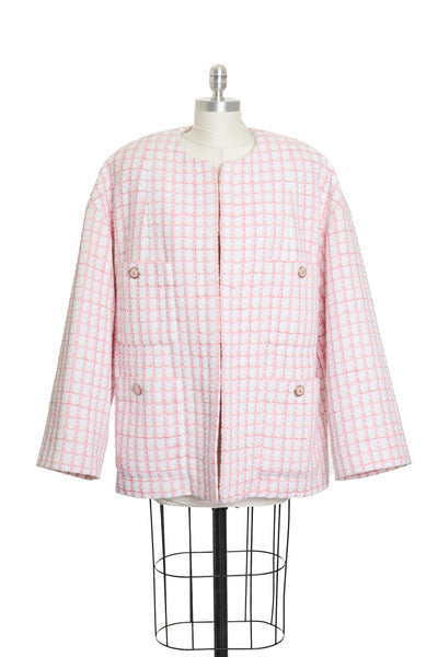 Chanel Pink and Cream Tweed Jacket