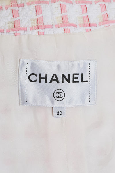 Chanel Pink and Cream Tweed Jacket