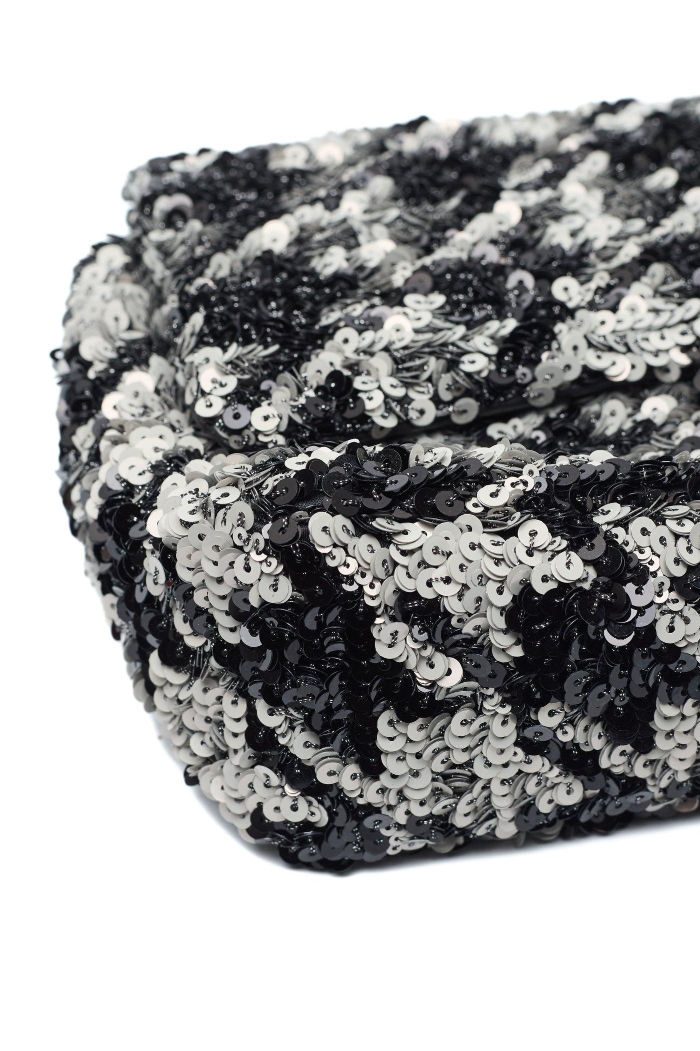 Chanel Houndstooth Sequin Single Flap Bag