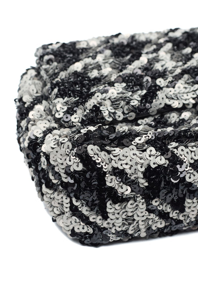 Chanel Houndstooth Sequin Single Flap Bag