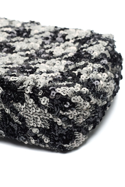 Chanel Houndstooth Sequin Single Flap Bag