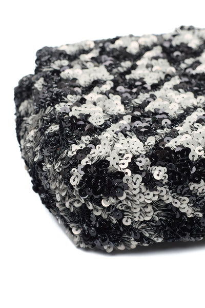 Chanel Houndstooth Sequin Single Flap Bag