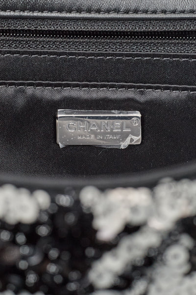 Chanel Houndstooth Sequin Single Flap Bag