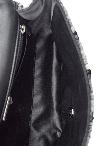Chanel Houndstooth Sequin Single Flap Bag