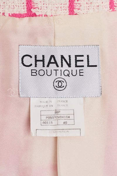 Chanel Rare Vintage 1995 SS Barbie Runway Pink Tweed and Sequin Jacket