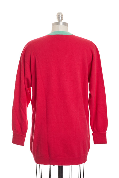 Chanel Vintage Hot Pink Cashmere Cardigan