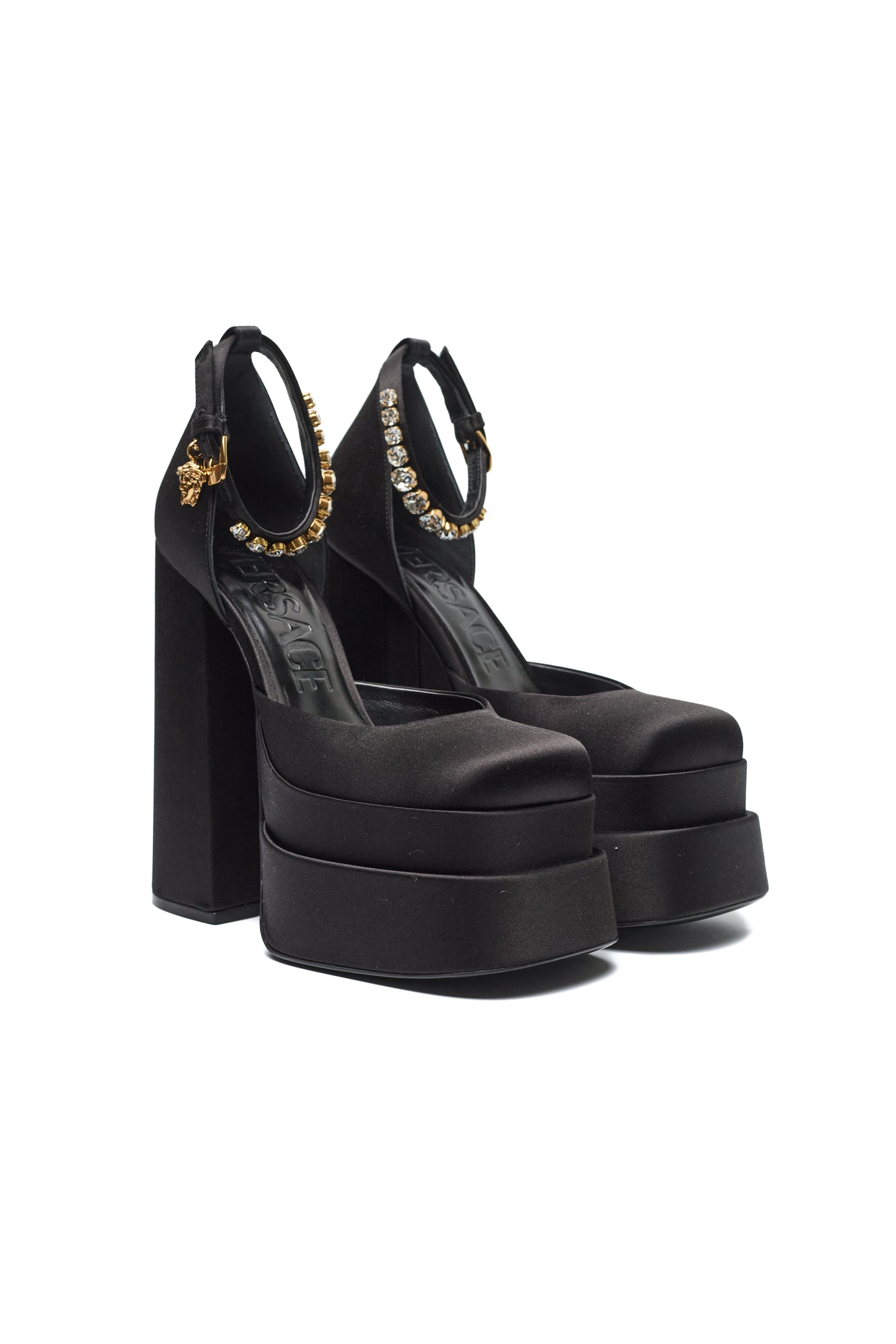 Versace Runway Black Pumps 40