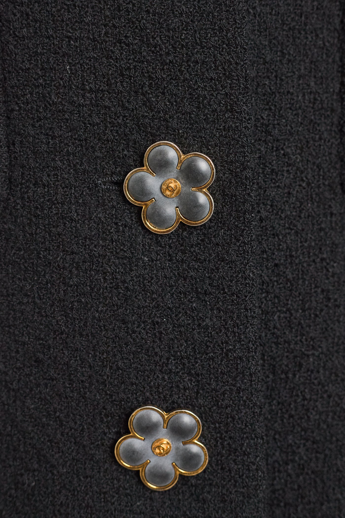 Chanel Vintage Black Ribbon Tweed jacket