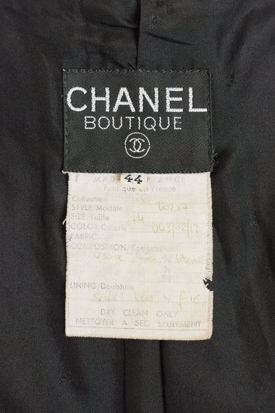 Chanel Vintage Black Ribbon Tweed jacket