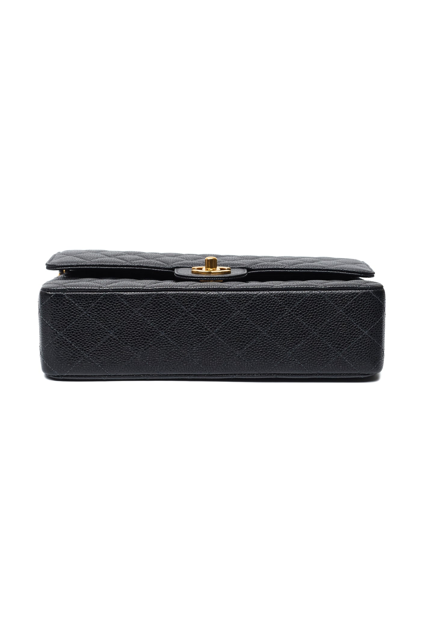 Chanel Vintage Black Caviar Medium Classic Double Flap