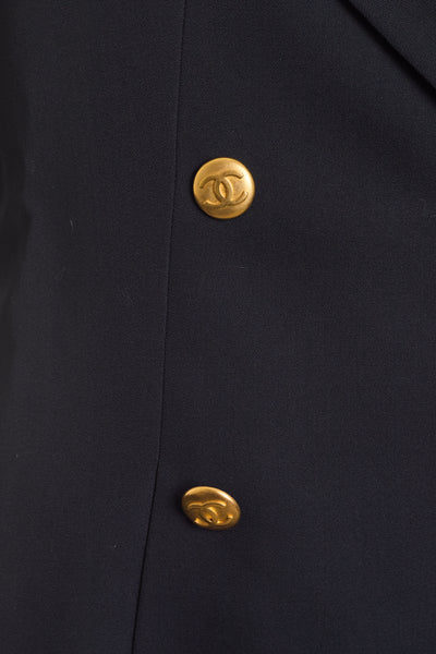 Chanel Vintage Navy Blazer