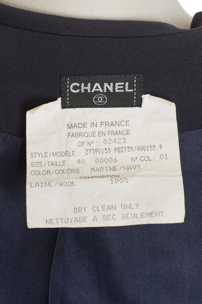 Chanel Vintage Navy Blazer