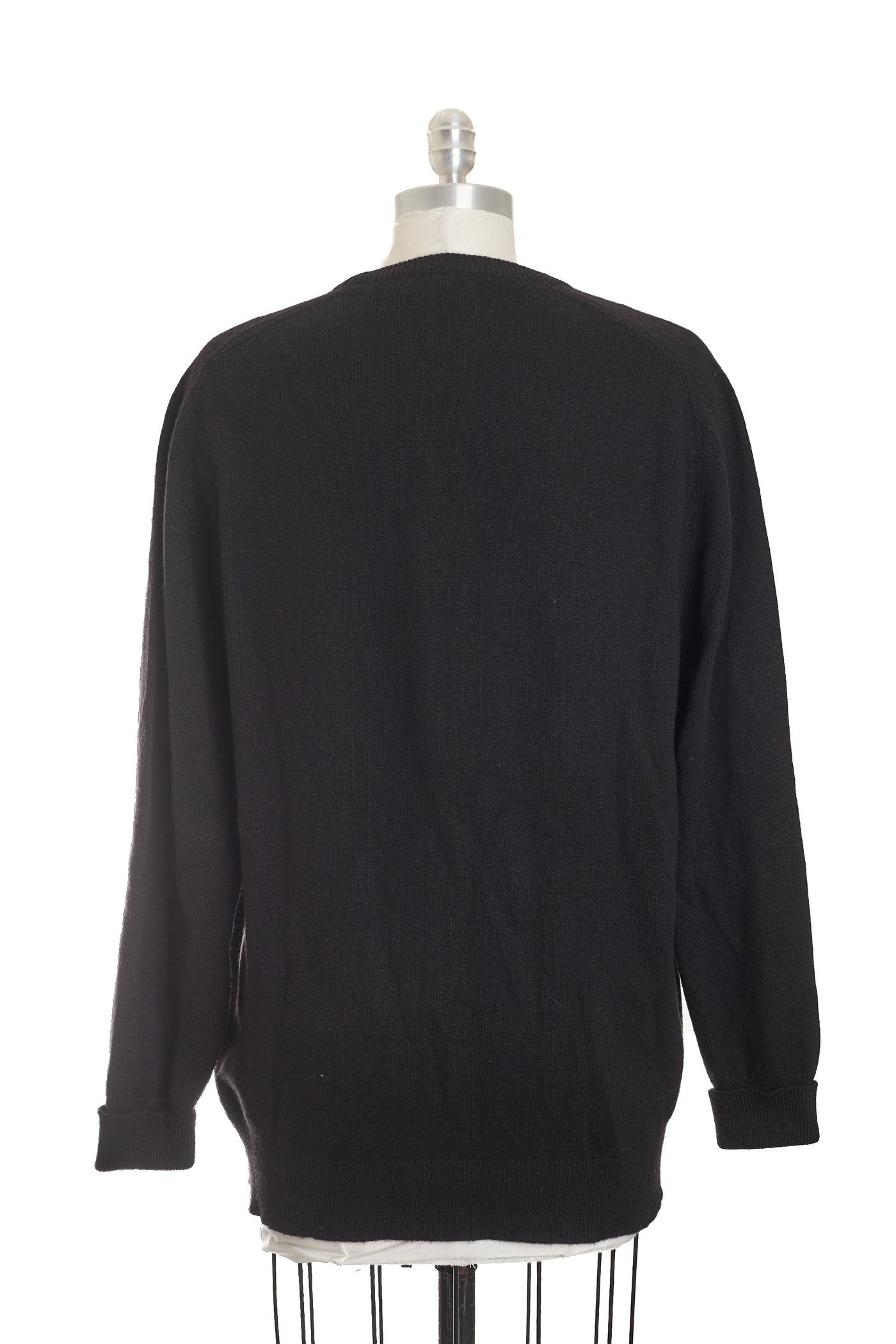 Chanel Vintage Black and White Cashmere Sweater