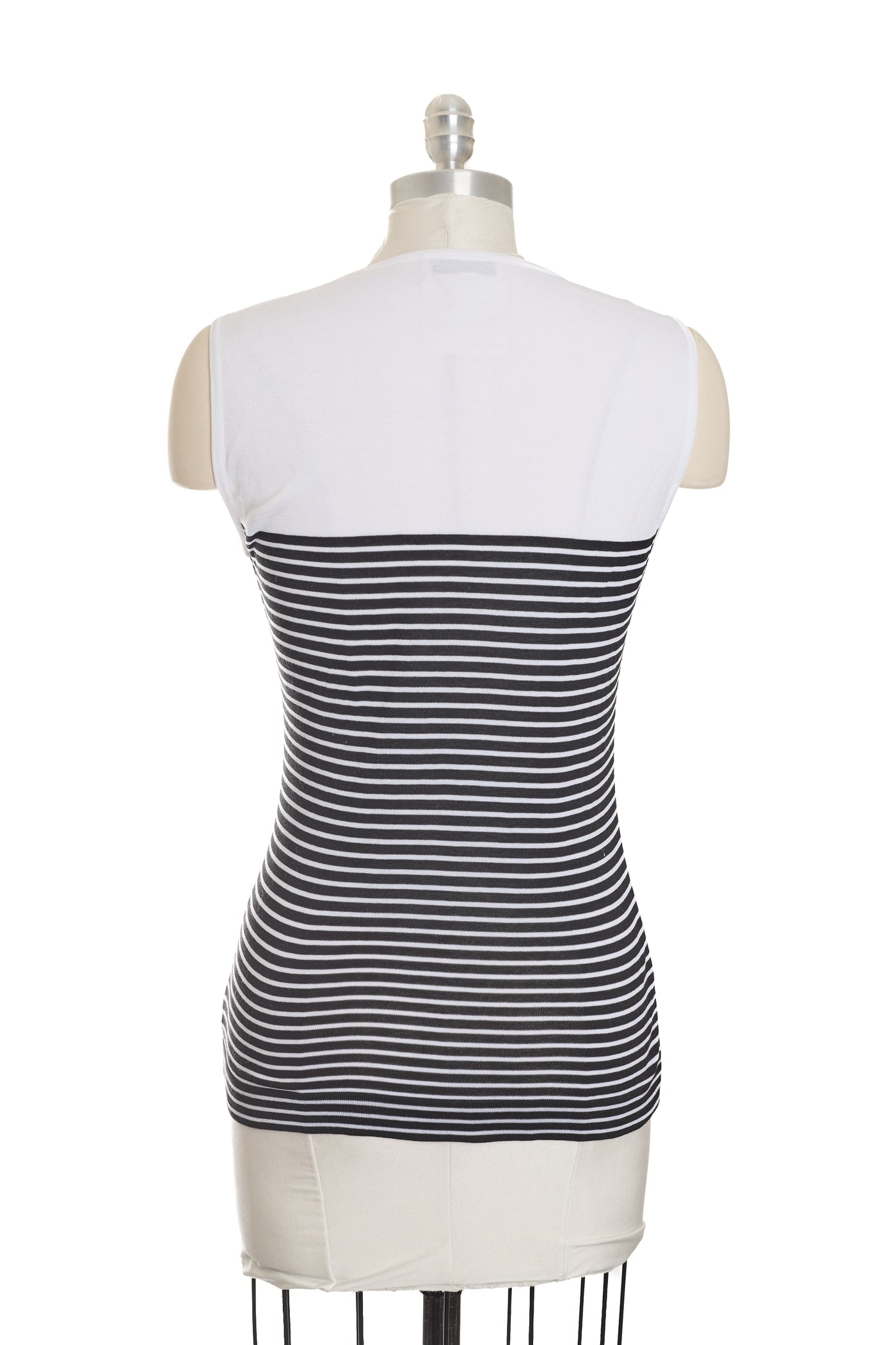 Chanel Vintage Sleeveless Stripe Top