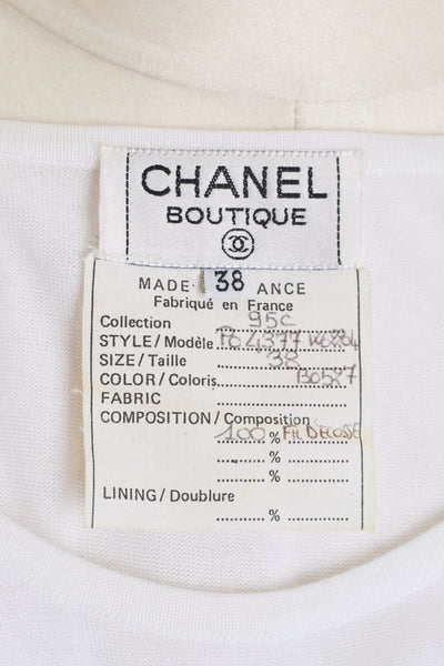Chanel Vintage Sleeveless Stripe Top