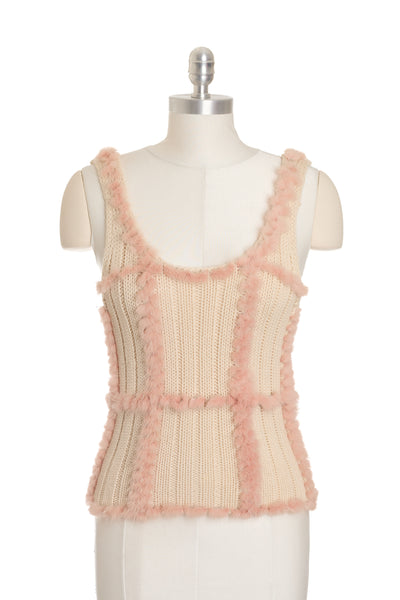 Versace Vintage Pink Mink Top