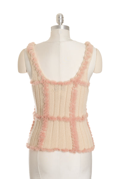 Versace Vintage Pink Mink Top