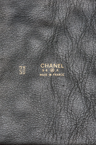 Chanel Rare Vintage 1994 FW Runway XL Leather Corset Belt 75