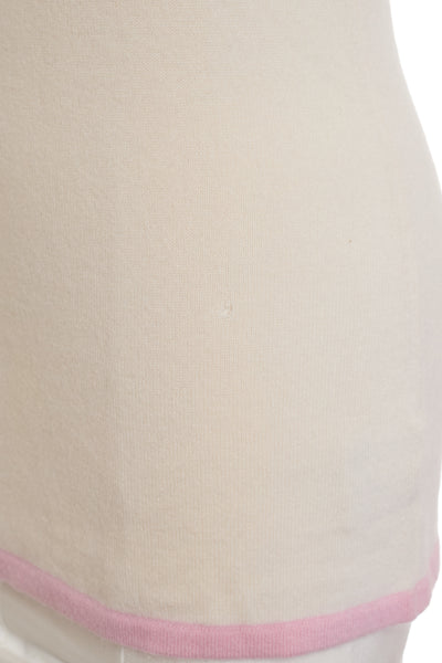 Chanel Vintage Cream Cashmere Knit Top